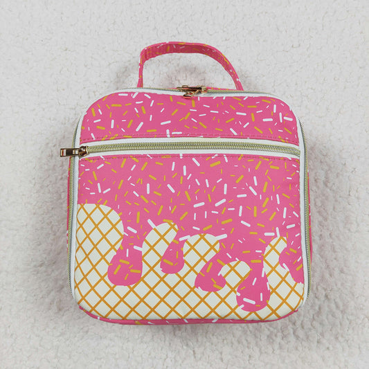 BA0299  baby bag pink drips sprinkles lunch boxes bags