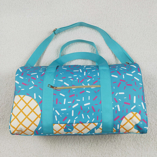 BA0304 Blue Drips Sprinkles Team Cheer Gym Duffles Bags