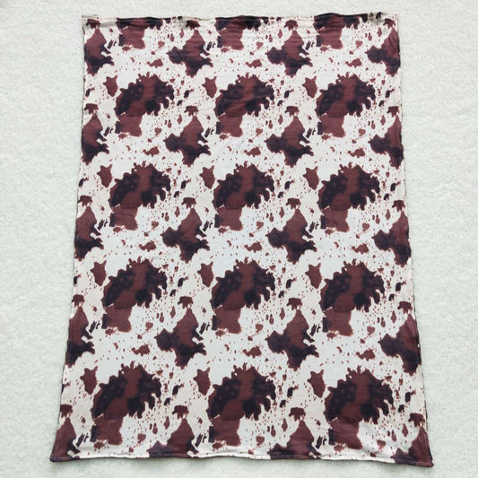 Baby brown ink print blanket BL0058