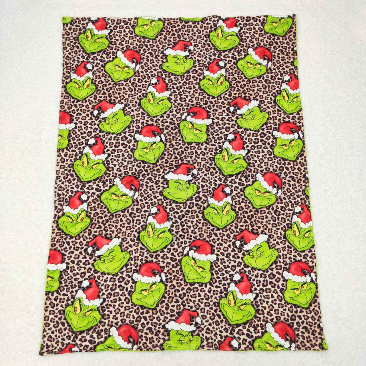 BL0090 baby newborn cartoon leopard print christmas blanket