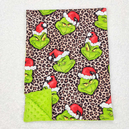 BL0090 baby newborn cartoon leopard print christmas blanket