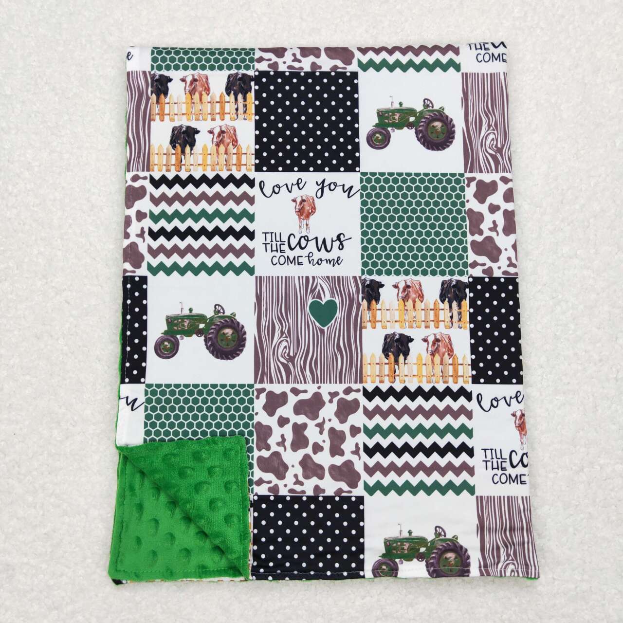 BL0096  baby newborn truck print blanket