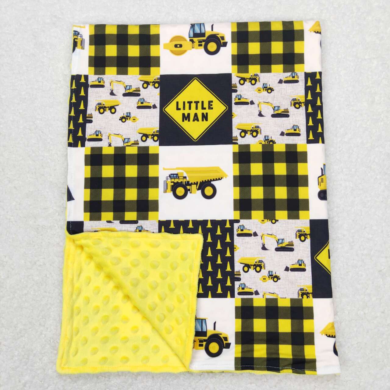 BL0101  baby newborn Engineering vehicle print blanket