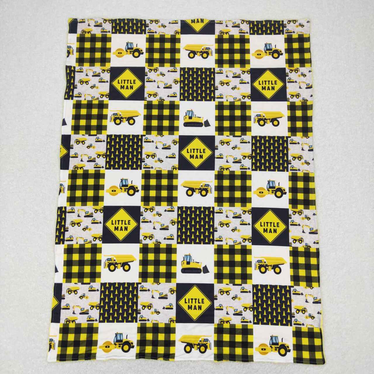 BL0101  baby newborn Engineering vehicle print blanket