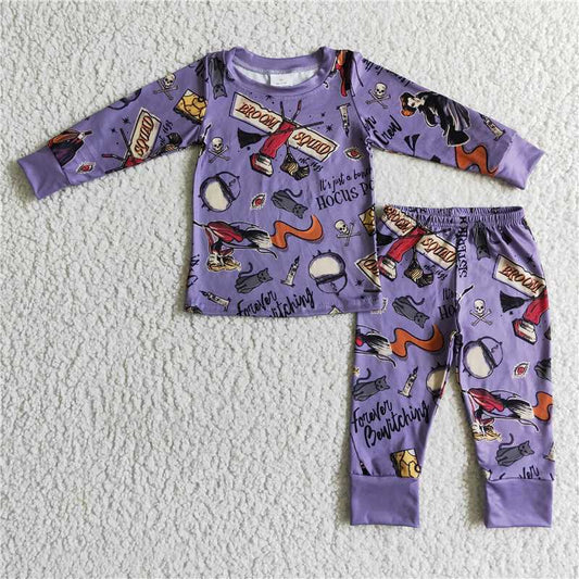 boys Halloween Cartoon pajamas sets BLP0035