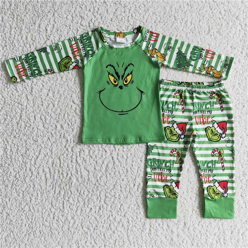 Xmas boys cartoon pajamas sets BLP0085