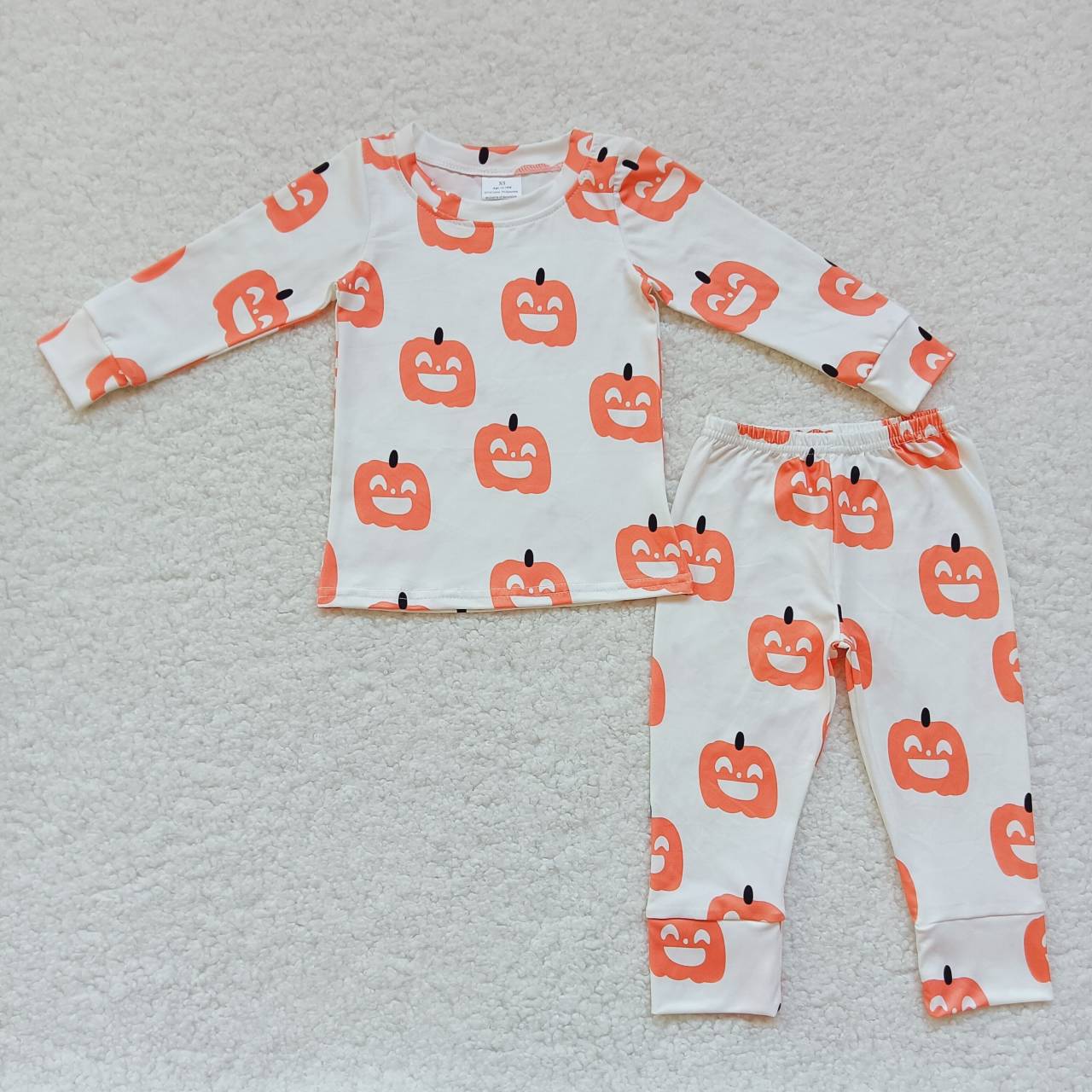 boy pumpkin smile print lounge wear sets BLP0244