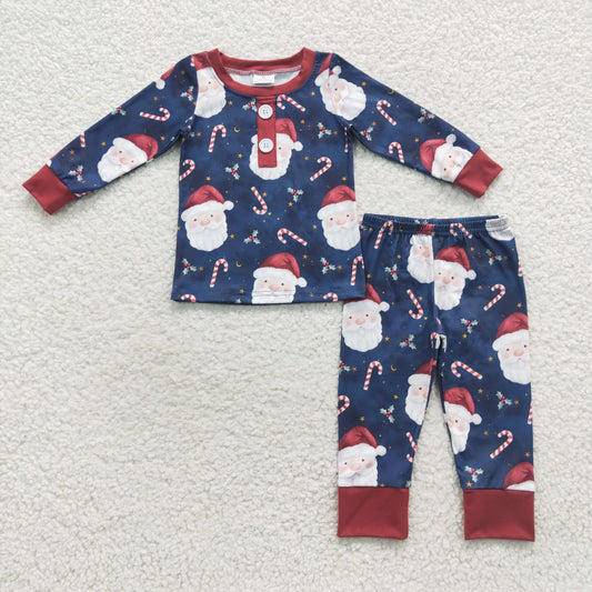 boy blue Christmas Santa wear sets BLP0247