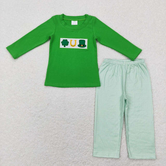 BLP0376 pre-order baby boy clothes St. Patrick's Day outfit