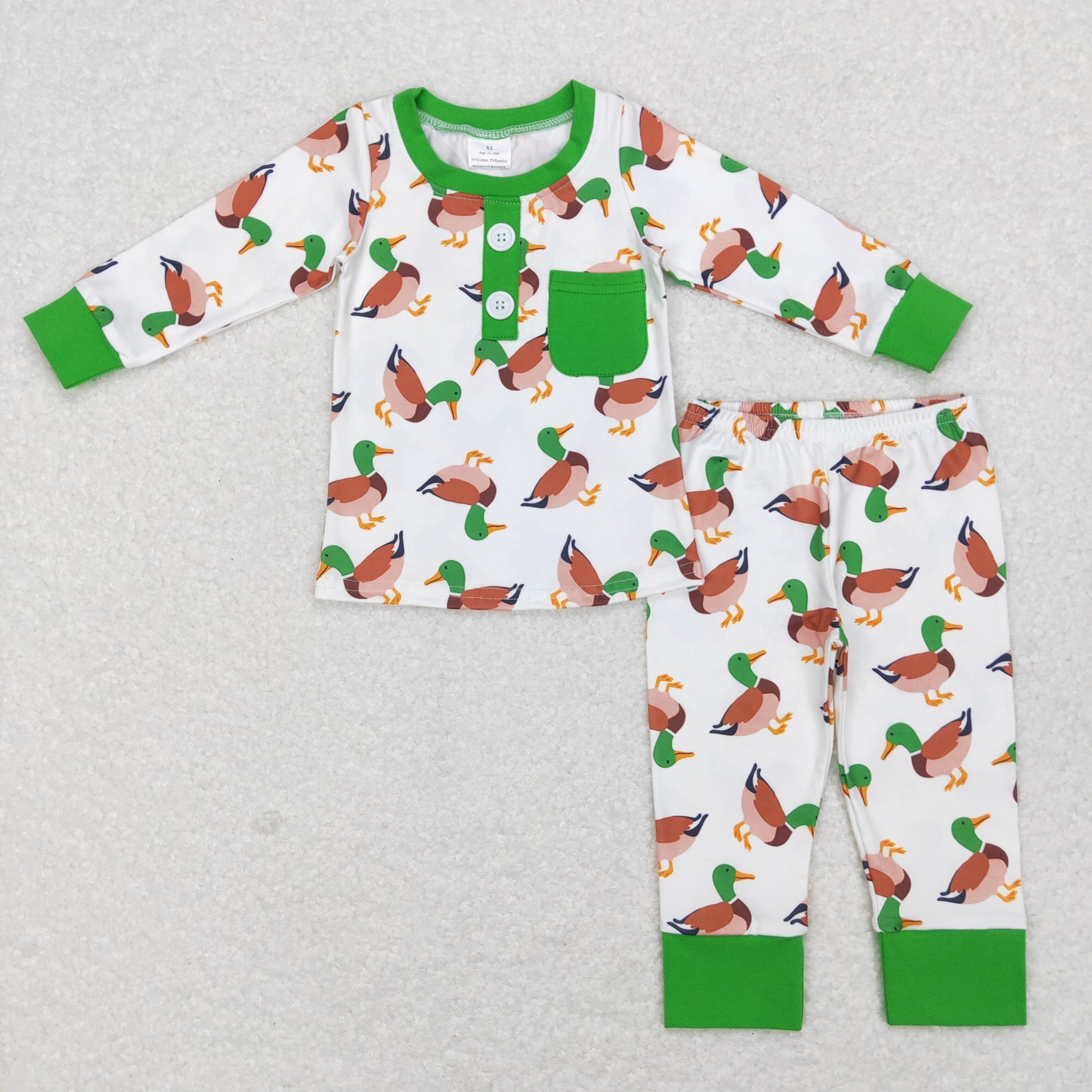 Sibling Baby Boys Deer Ducks Fishing Top Pants Hunting Pajamas Sets