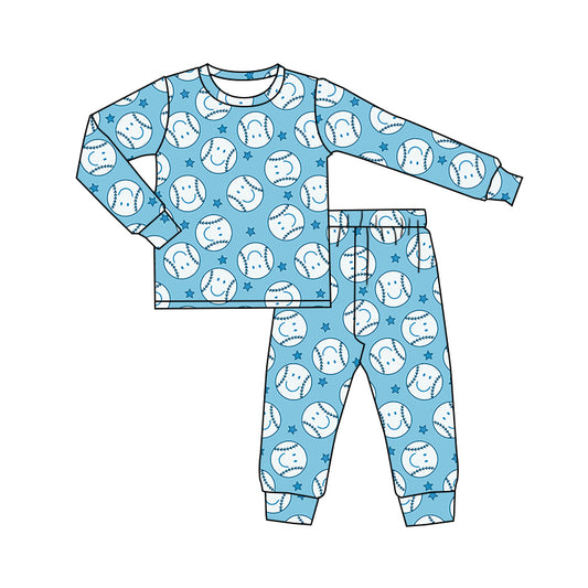 pre-order BLP0424 baby boy clothes baseball pajamas set