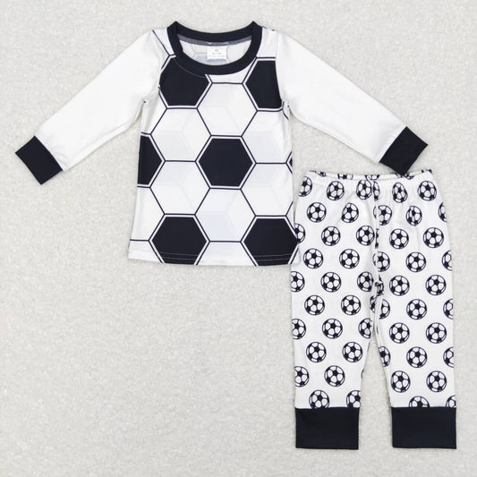 BLP0427 baby boy clothes football pajamas set