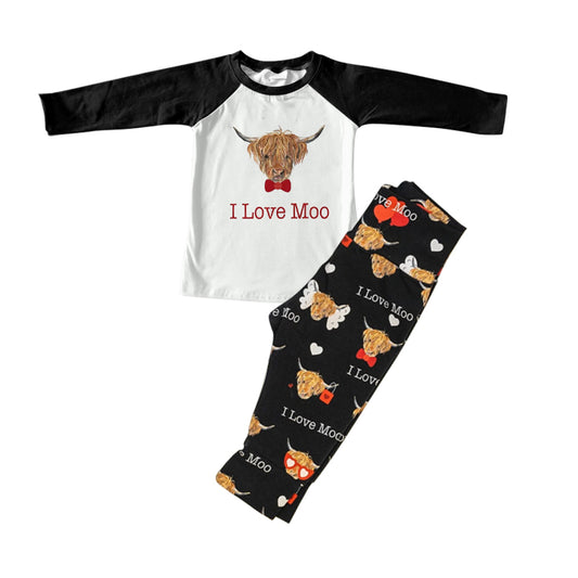 pre-order BLP0436 boy clothes I love moo outfit