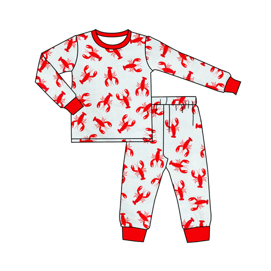 BLP0441 pre-order kids clothes boys crayfish pajamas