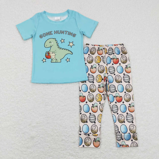 BSPO0202 toddler boy clothes Dinosaur boy easter outfit