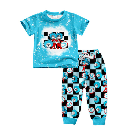 pre-order BSPO0231 toddler boy clothes cartoon blue outfit