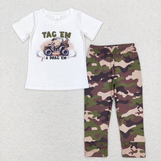 BSPO0234 toddler boy clothes tag  jeep camouflage boy fall spring outfit
