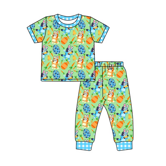 pre-order BSPO0273 baby boy clothes boy cartoon dog easter outfit