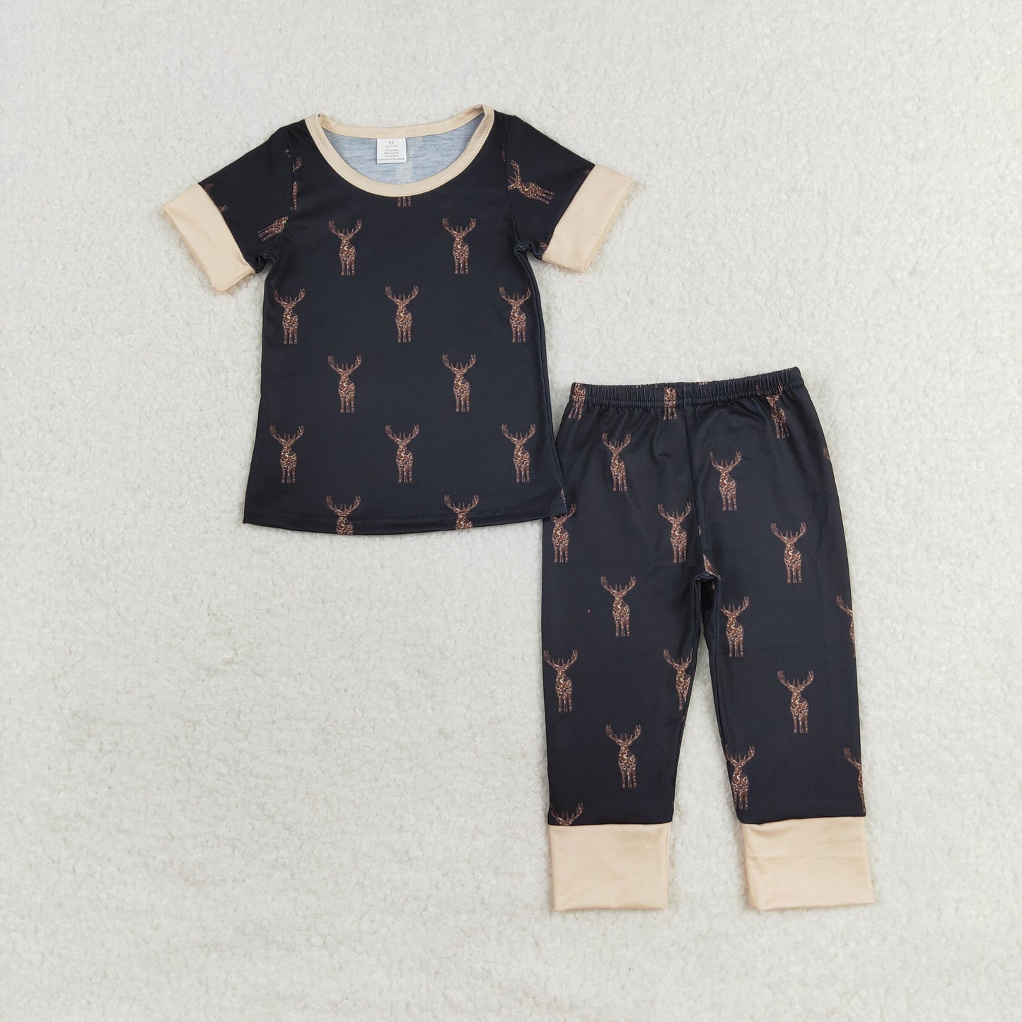 Sibling Baby Boys Camo Deer Ducks Top Pants Western Bamboo Pajamas Clothes Sets