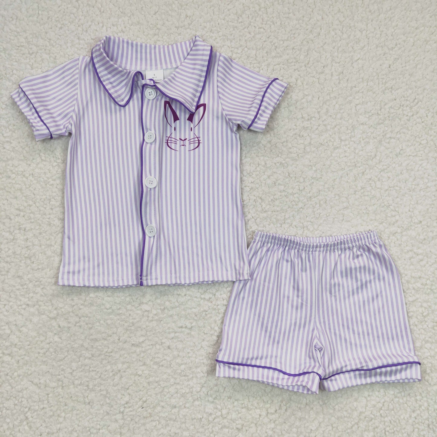 Sibling Baby Kids Rabbit Easter Pajamas Shorts Sets
