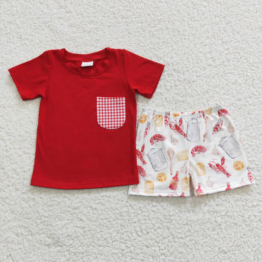 Crayfish boys T-shirt shorts set BSSO0250