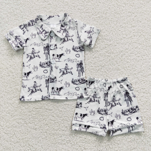 cowboys shorts pajamas sets BSSO0275