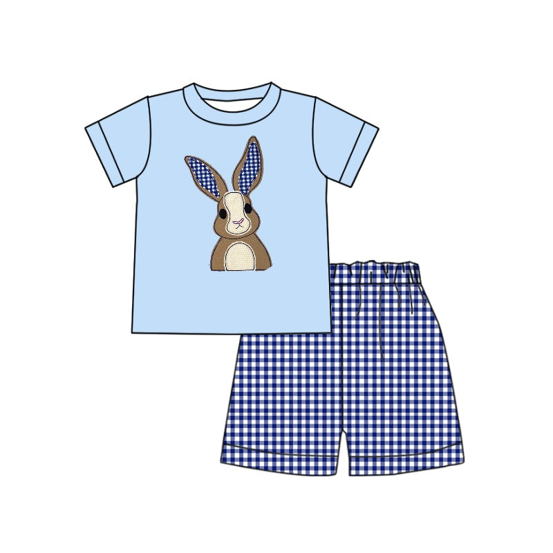 pre-order BSSO0299 baby boy clothes bunny easter summer shorts set