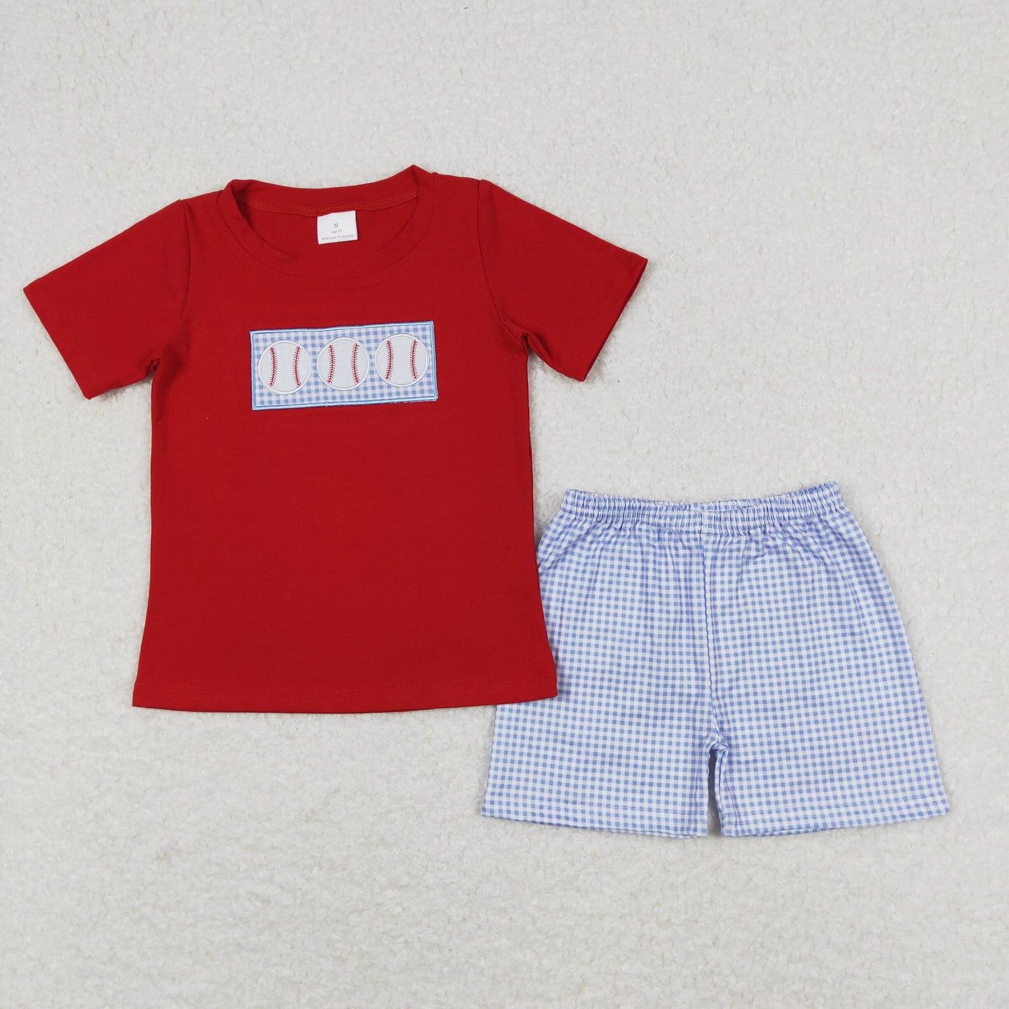 Sibling Baby Boys Embroidery Baseball Summer Shorts Sets Clothes Sets