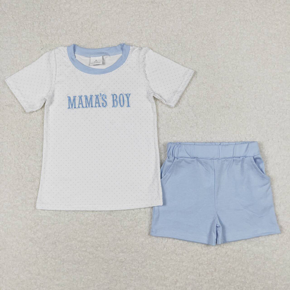 BSSO0570 baby boy clothes mama’s boy boy summer outfit
