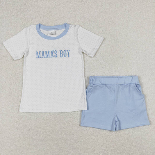 BSSO0570 baby boy clothes mama’s boy boy summer outfit