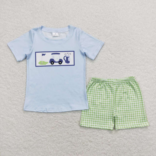 BSSO0697 baby boy clothes golf toddler boy summer outfits