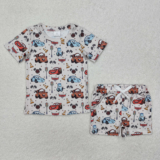 BSSO1233 baby boys clothes car racing shorts pajamas summer outfits