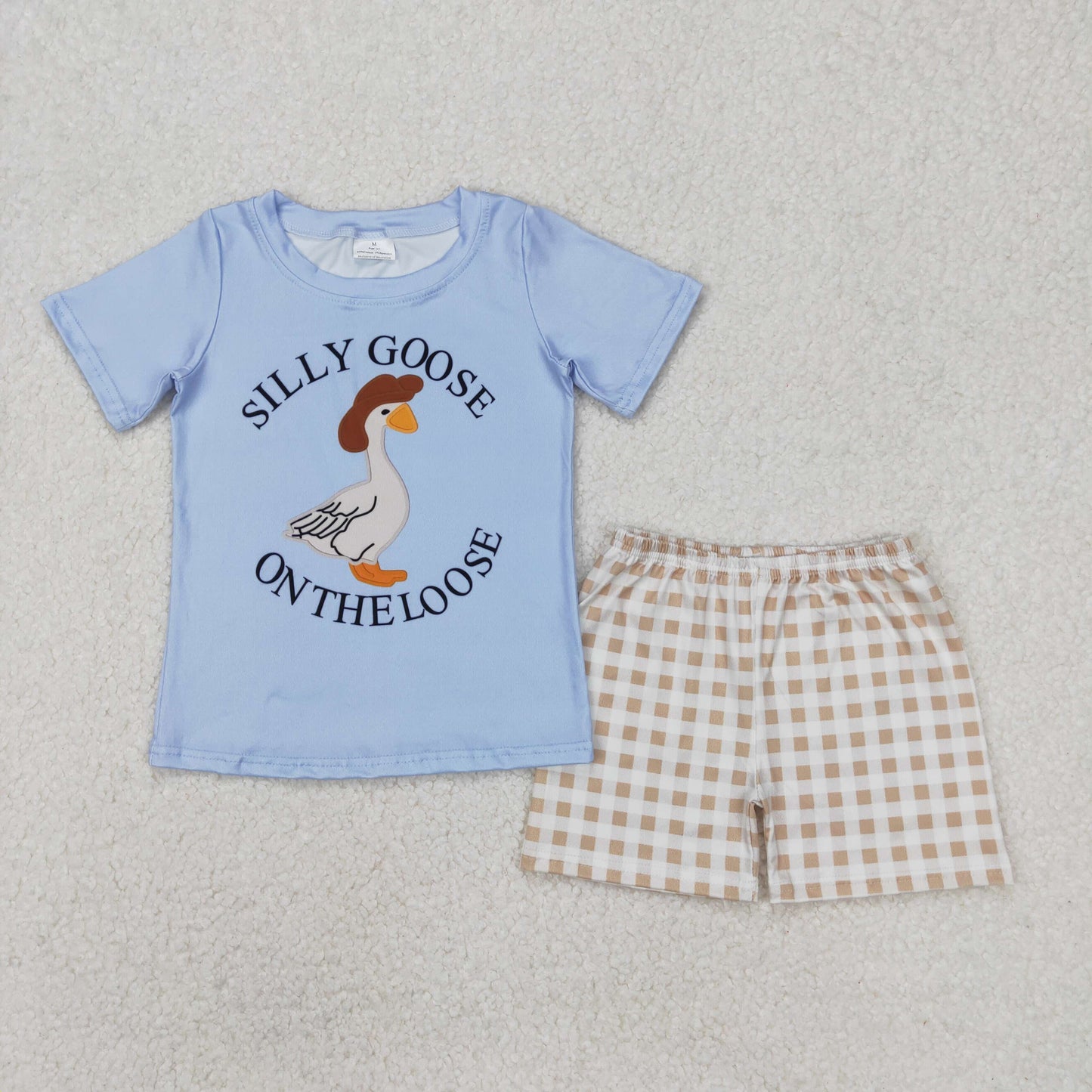 BSSO1305 baby boys clothes silly goose shorts summer outfits