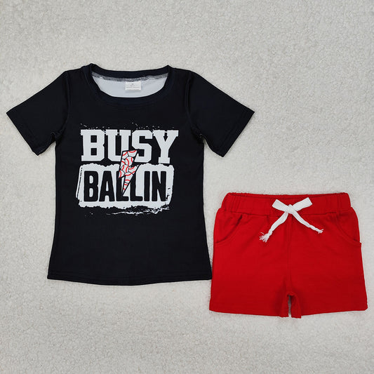 BSSO1318 baby boys clothes busy ball shorts summer outfits