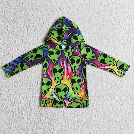 Halloween green ghost hoodies Tops BT0049