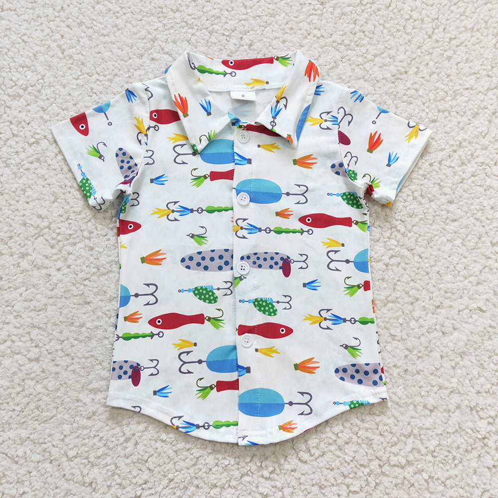 Sibling Fishing Hunting Baby Boys Button up shirts