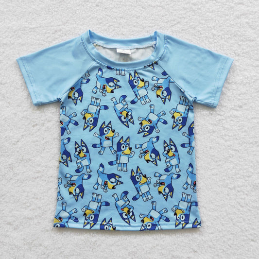 boys blue dog T-shirts BT0226