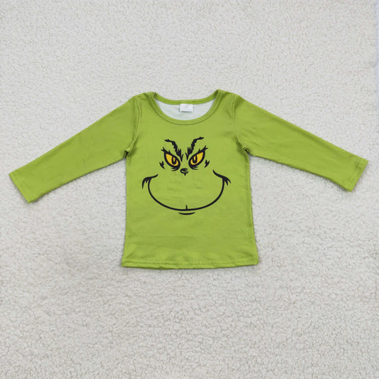 cartoon boys green T-shirts BT0256