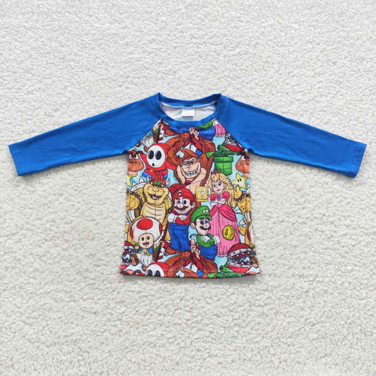 cartoon boys blue T-shirts BT0264