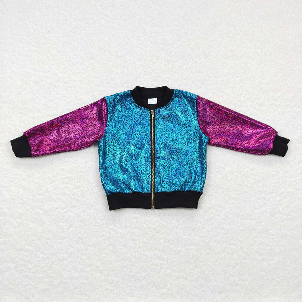 Sibling Baby Boys Sequin Zipper Jackets Top