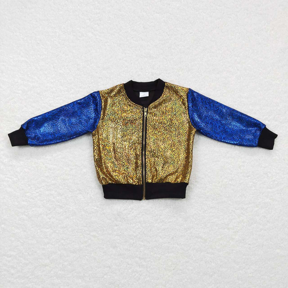 Sibling Baby Boys Sequin Zipper Jackets Top