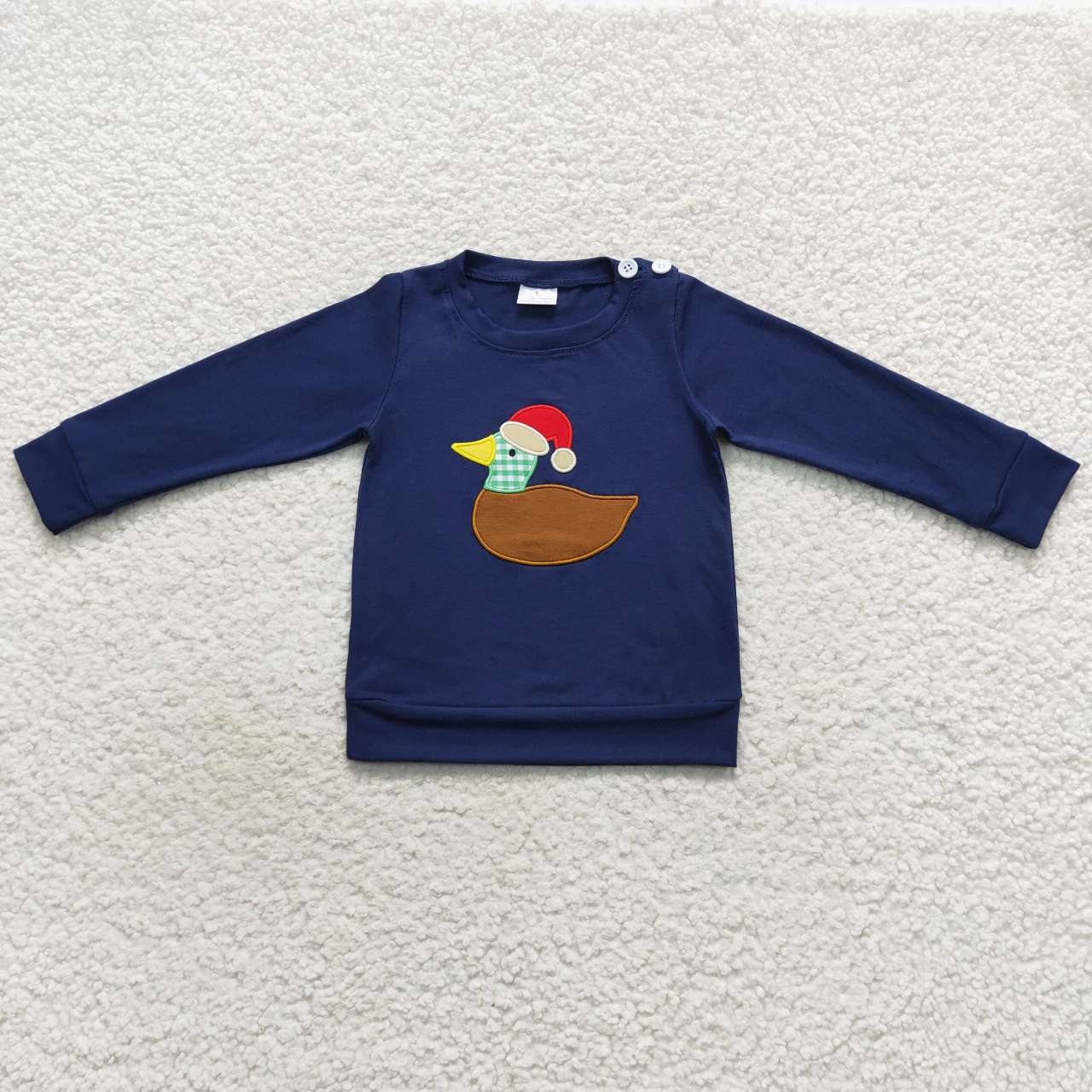 Sibling Baby Boys Girls Embroidery Hat Duck Christmas Tee Shirts Top
