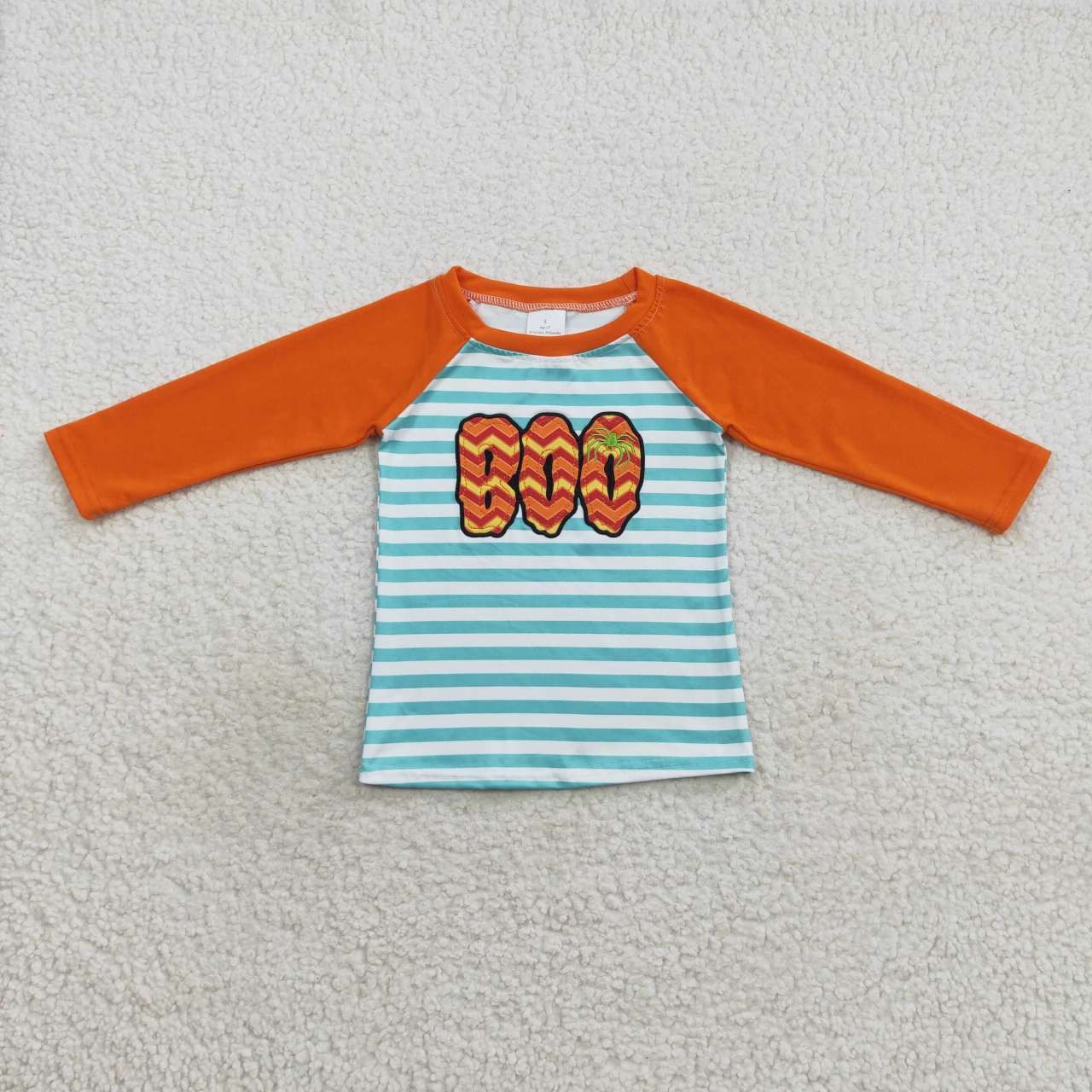 BT0312 Halloween striped print boys tops