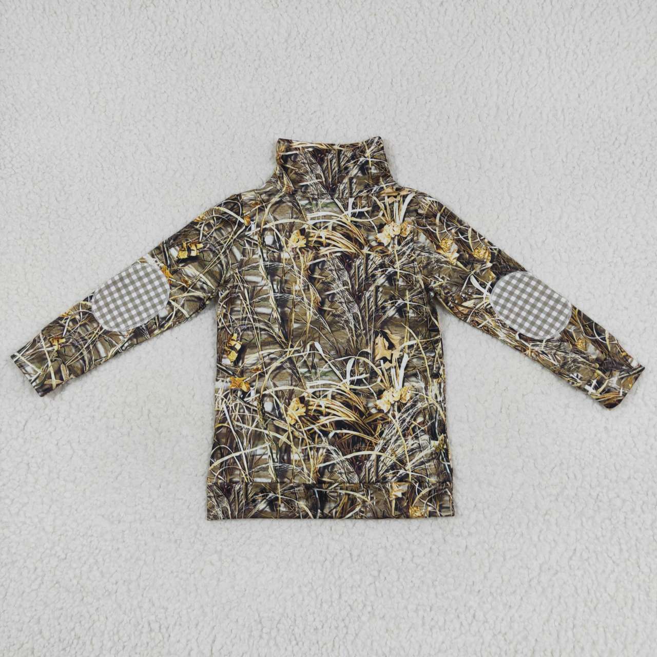 green duck camo jacket boys polo tops BT0332