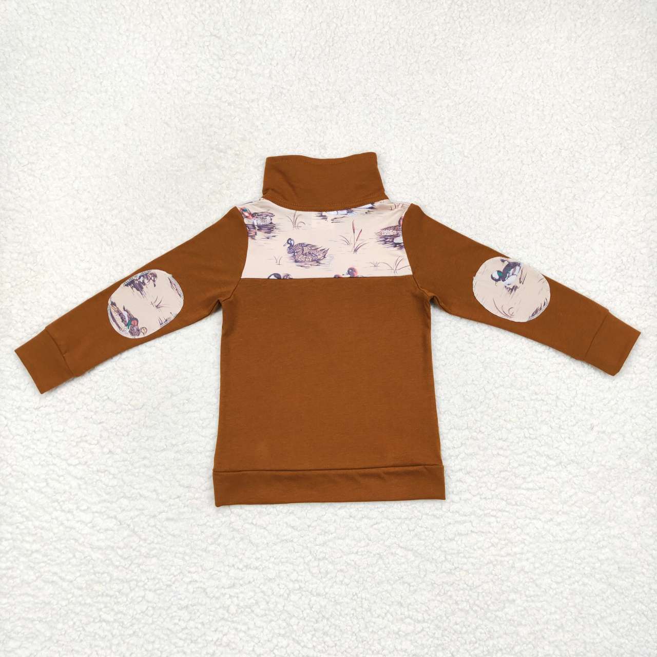 BT0343  Boys Mandarin Duck winter zipper top