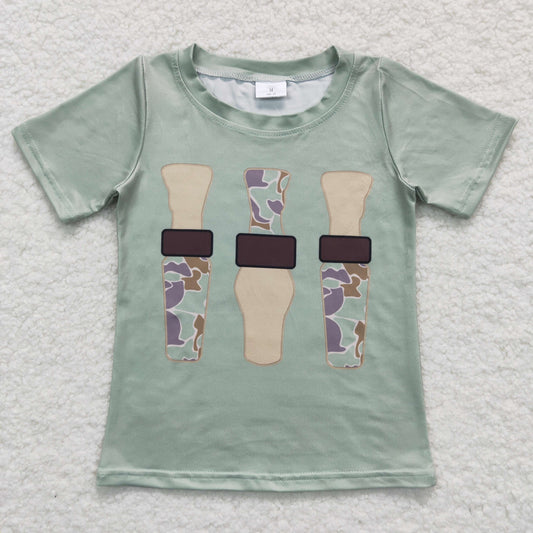 BT0374 baby boy clothe Camouflage bottle boy summer shirt