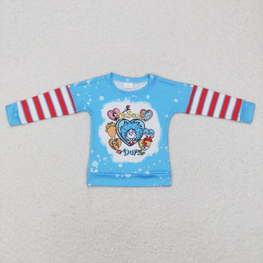 BT0412 boys cartoon blue boy winter top shirt