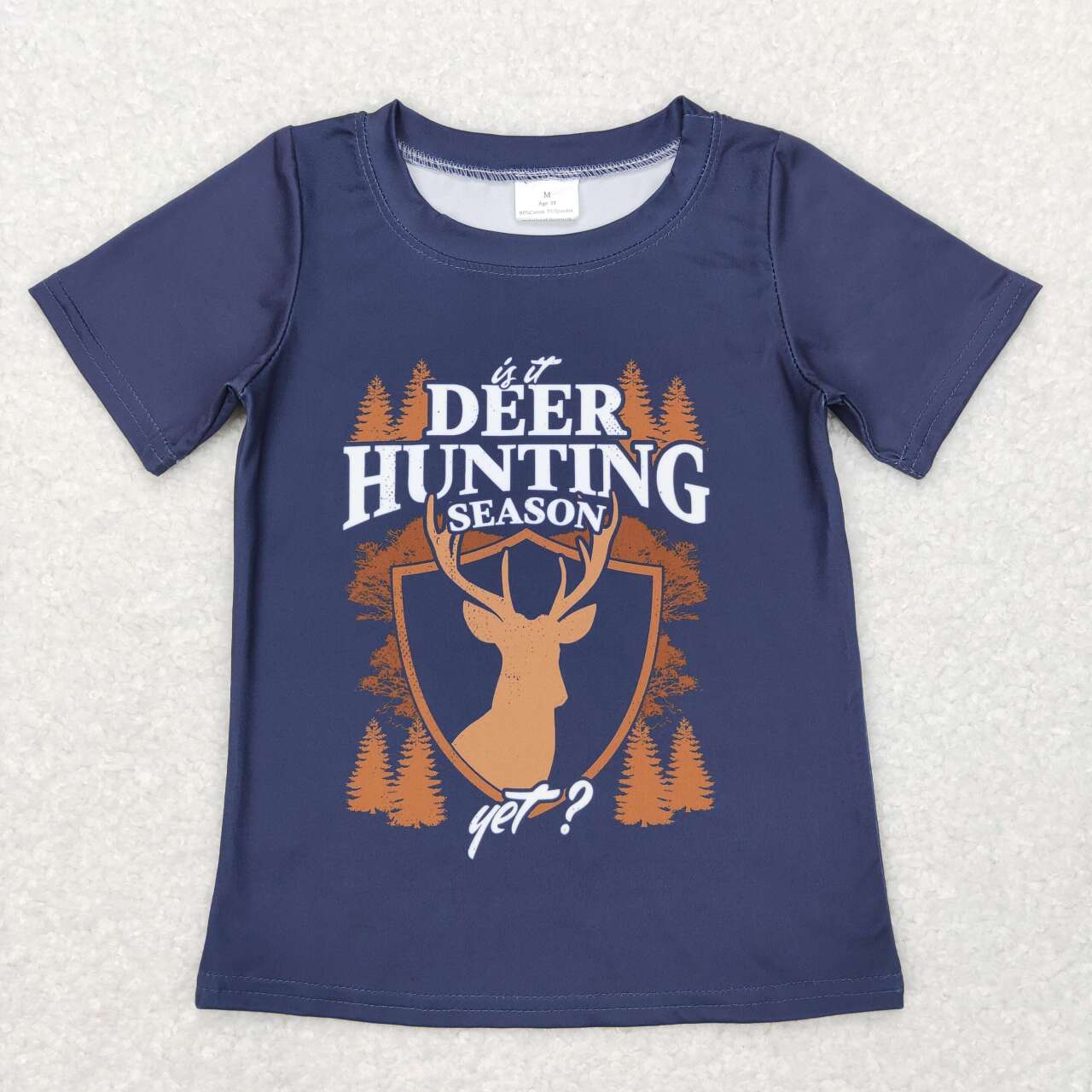 BT0439 toddler boy clothes hunting elk boy summer tshirt