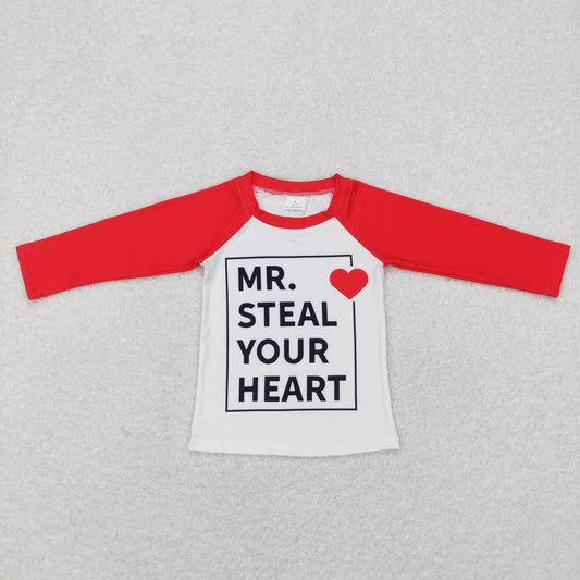 BT0441 boys letter print long sleeves t-shirts