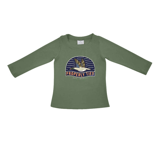 pre-order BT0498 toddler boy clothes mallard boy t-shirt